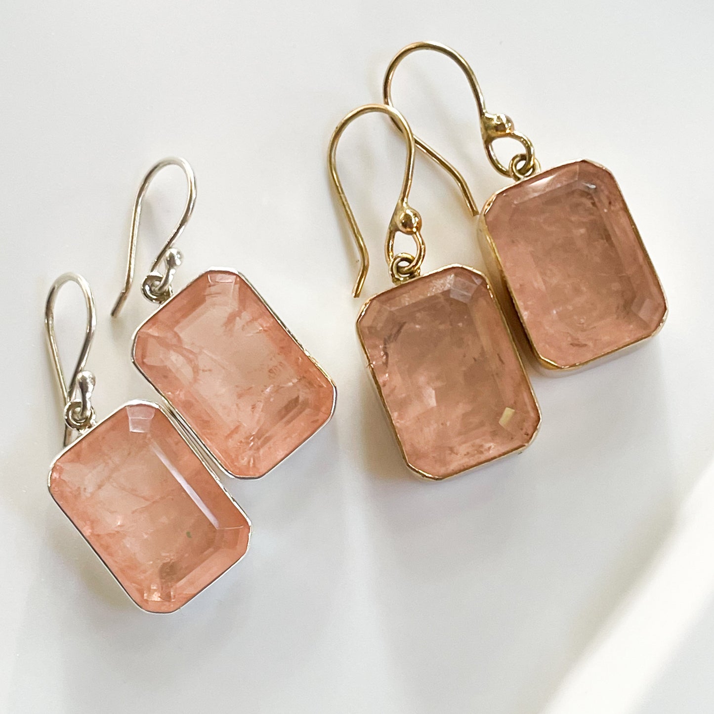 Blush Morganite Fusion - Both Metals