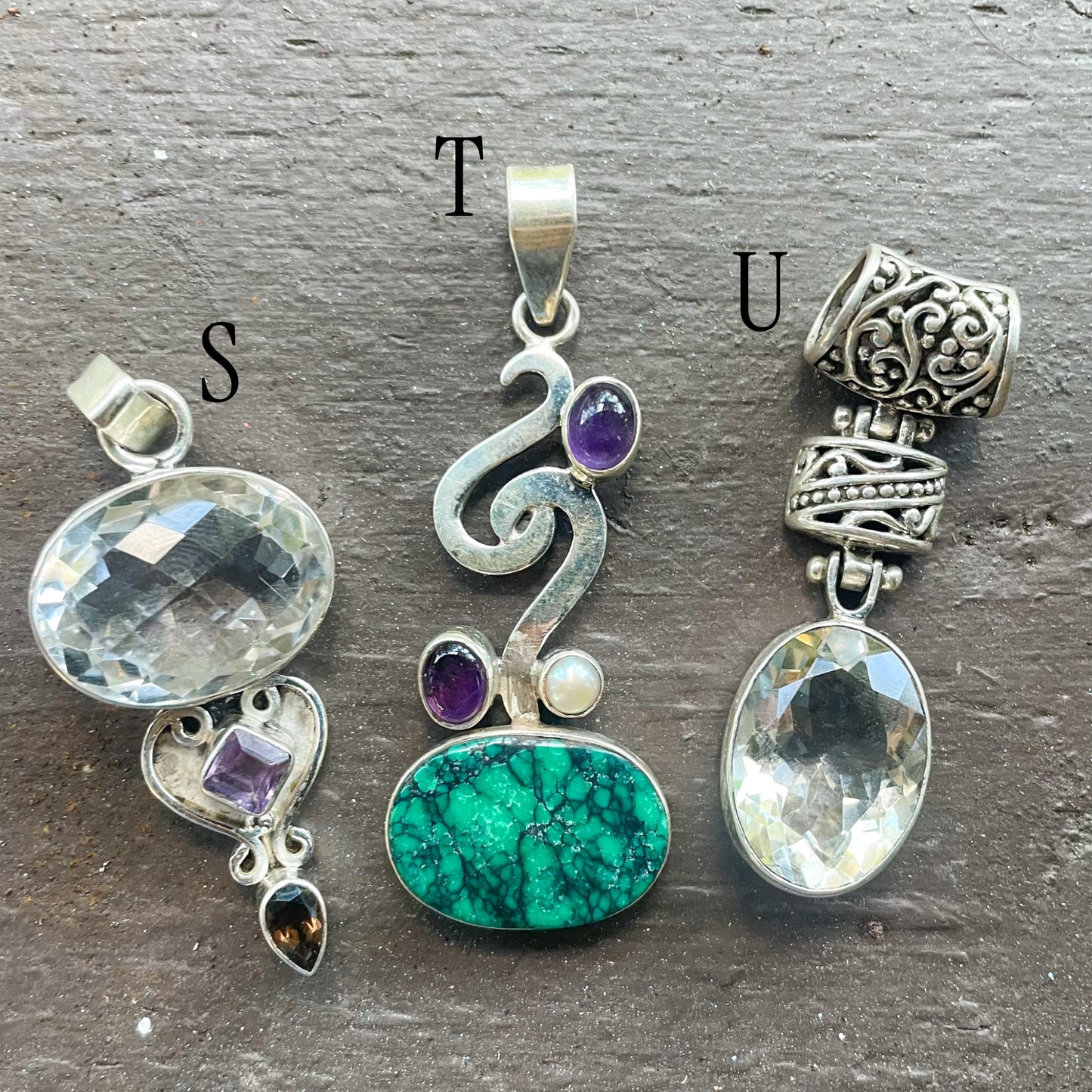 All Statement Solid Sterling Silver Unique Pendants!