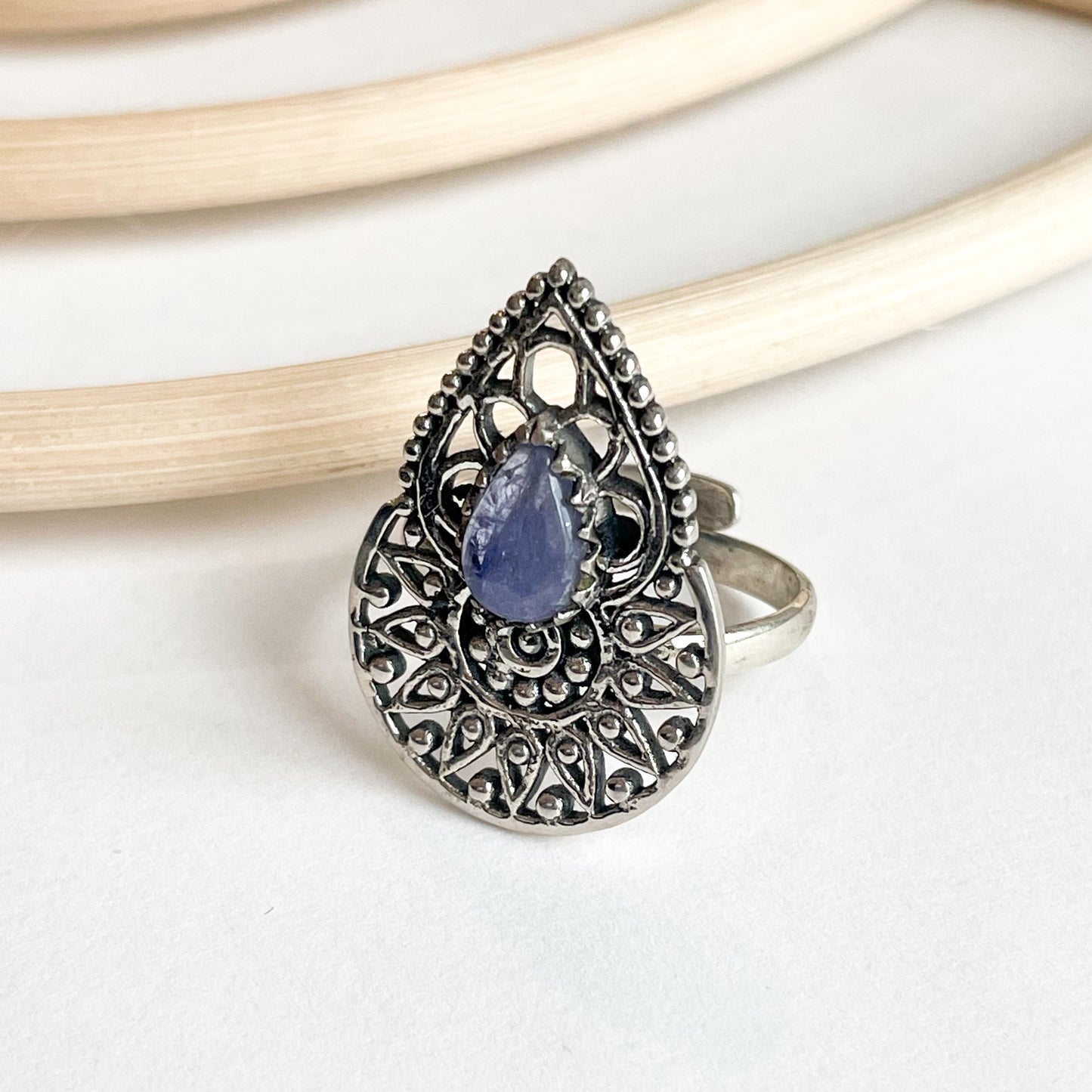 Tanzanite Ring - Solid Sterling Silver