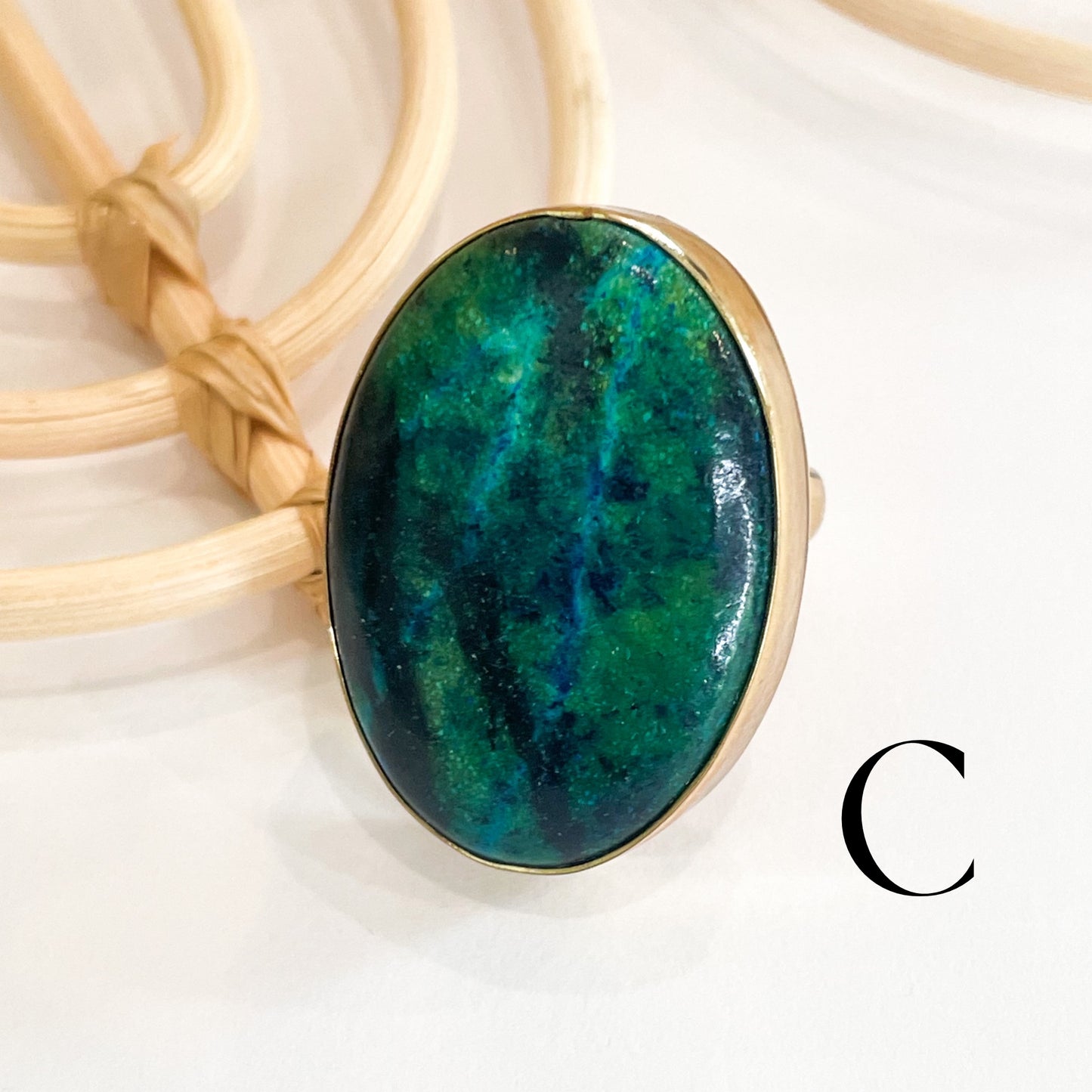 Chrysocolla Azurite Ring - Alchemia