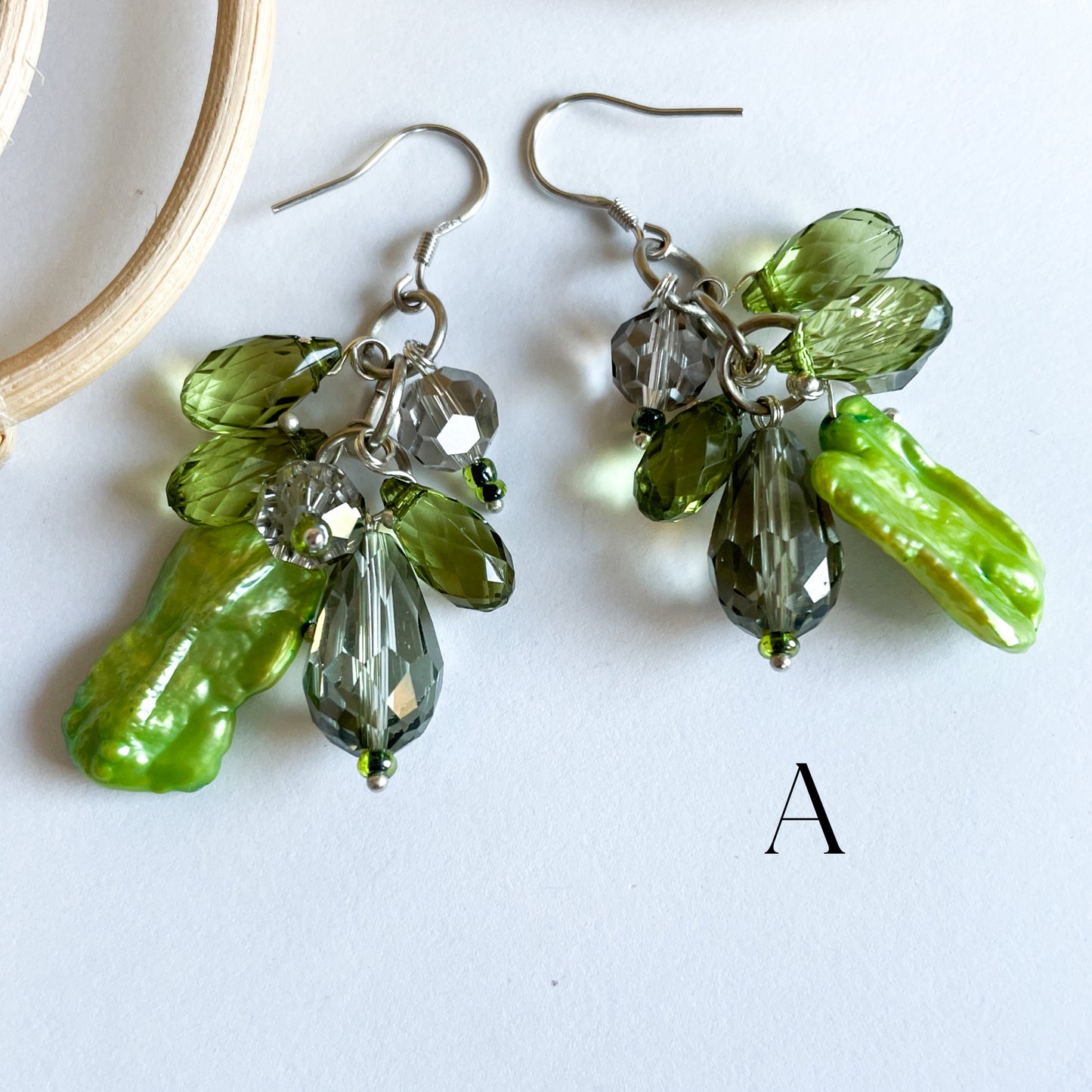 Colorful Freshwater Pearl Earrings - SSS