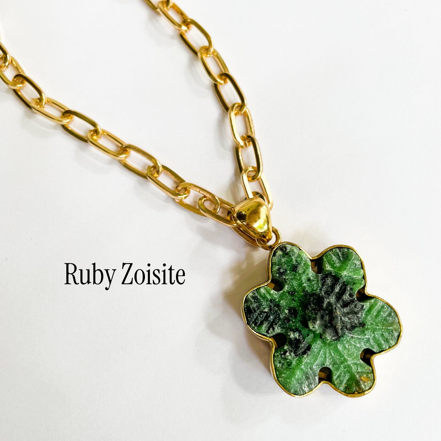 Stone Snowflake Pendants - Alchemia Gold
