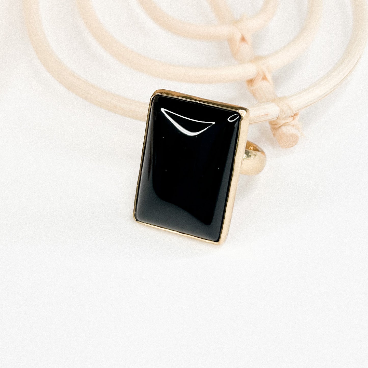 Black Onyx Ring - Alchemia