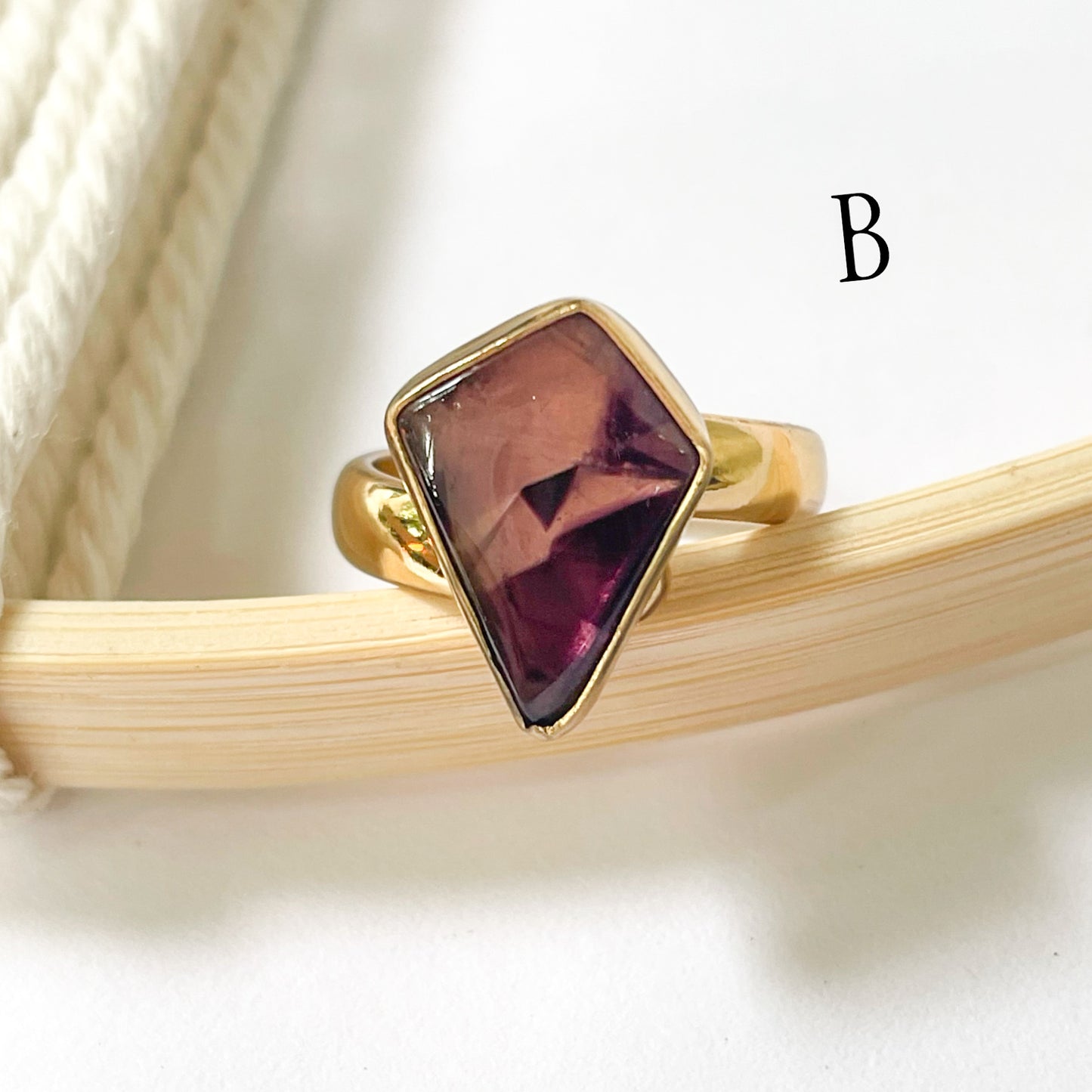 Trapiche Amethyst Ring - Alchemia
