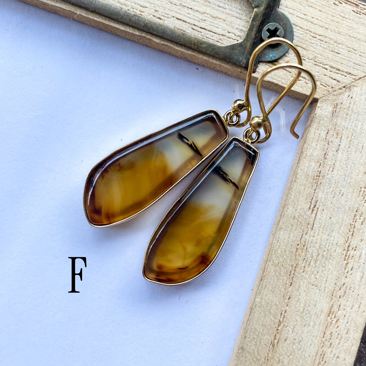 Montana Agate Earrings - Alchemia