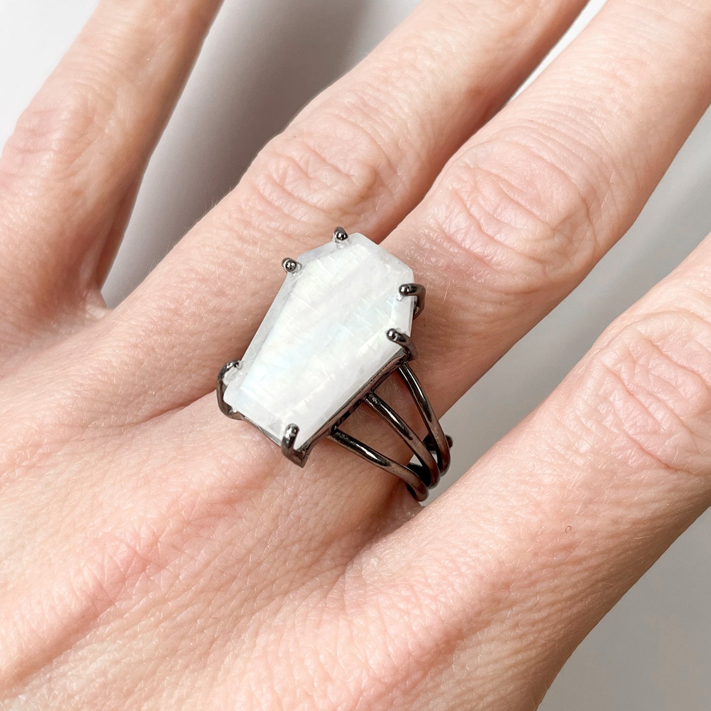 Rainbow Moonstone Coffin Collection