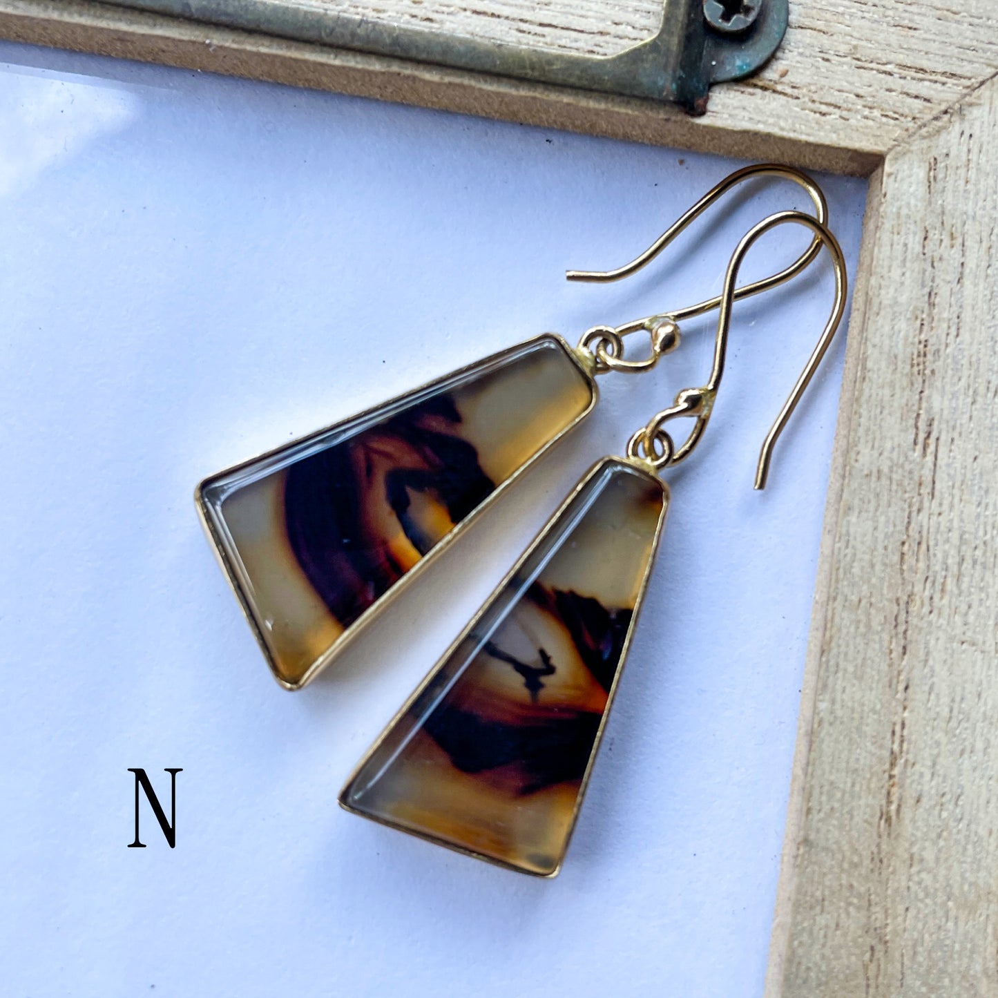 Montana Agate Earrings - Alchemia