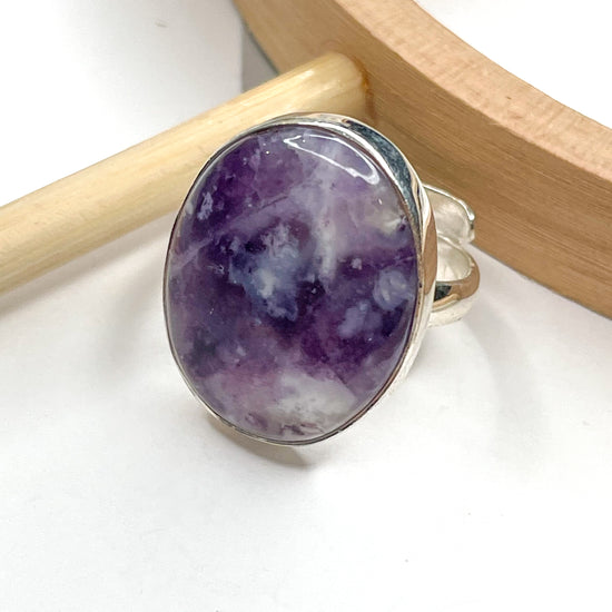 Tiffany Stone Ring - Solid Sterling Silver