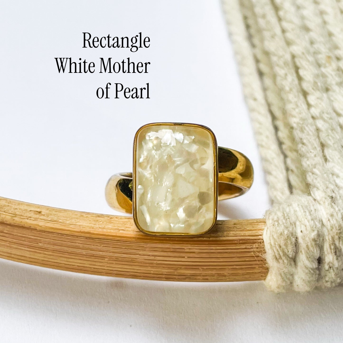 Shell Cluster Resin Doublet Ring - Alchemia