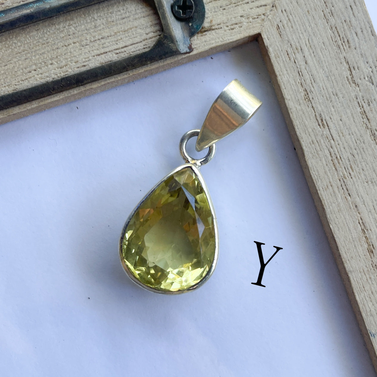 Unique Random Gemstone Pendants - Solid Sterling Silver