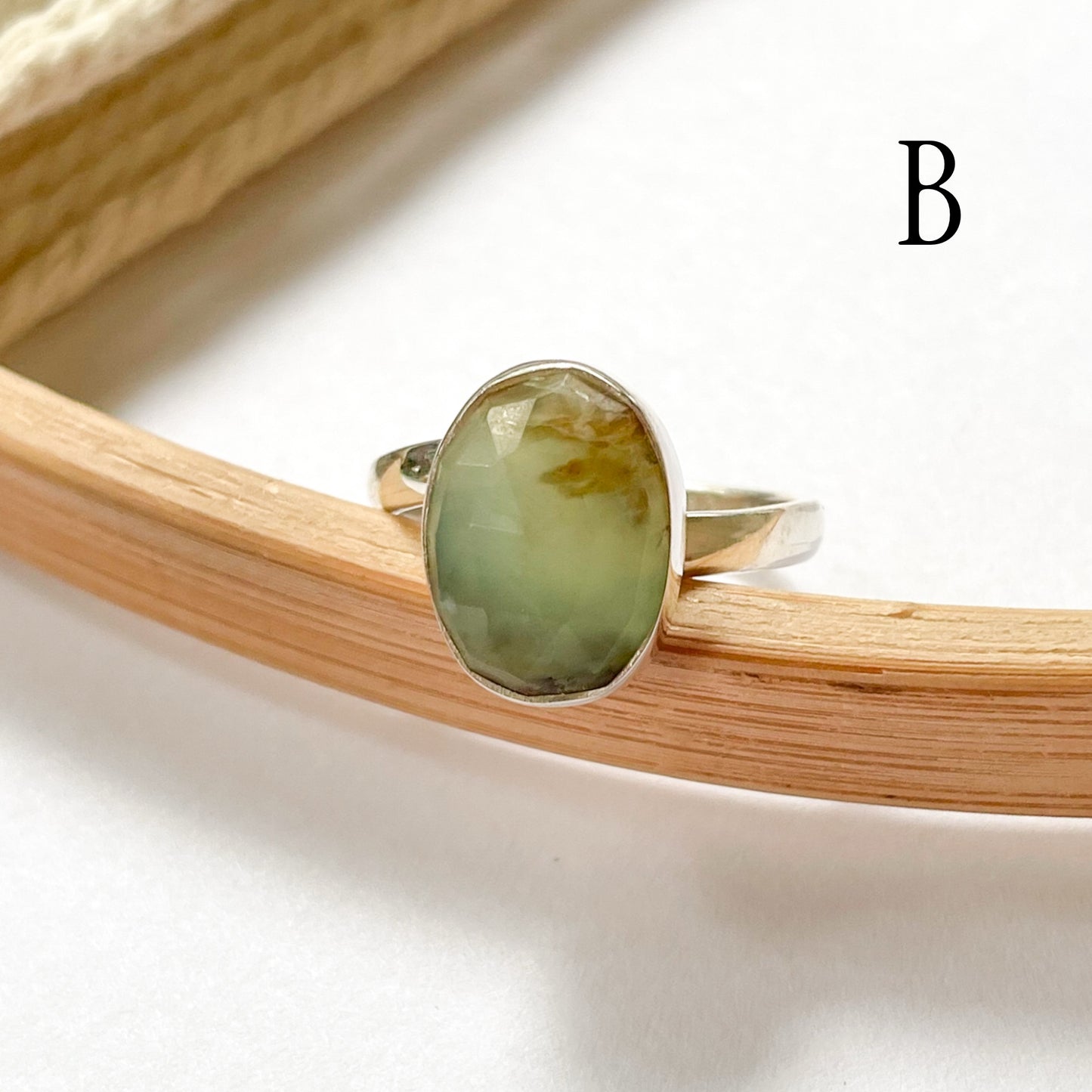 Peruvian Opal Ring - Both Metals