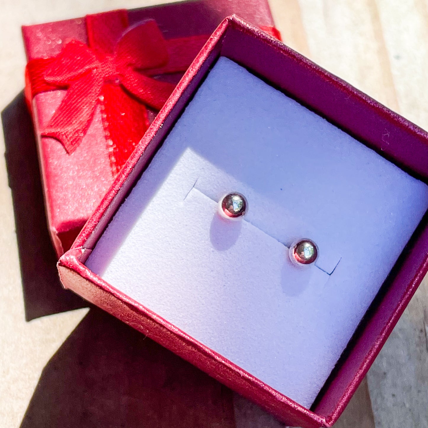 Dainty Ball Studs - Solid Sterling Silver
