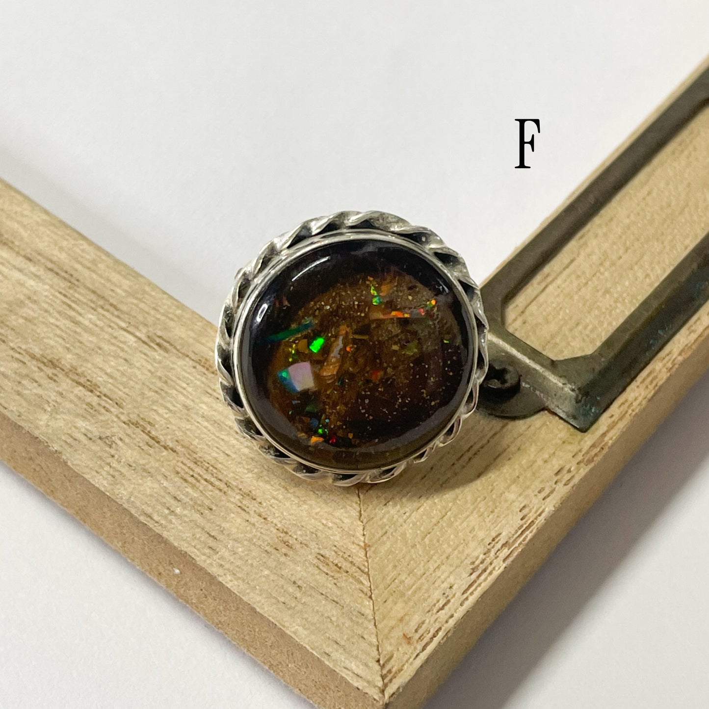Boulder Opal Composite Ring & Pendant - Solid Sterling Silver