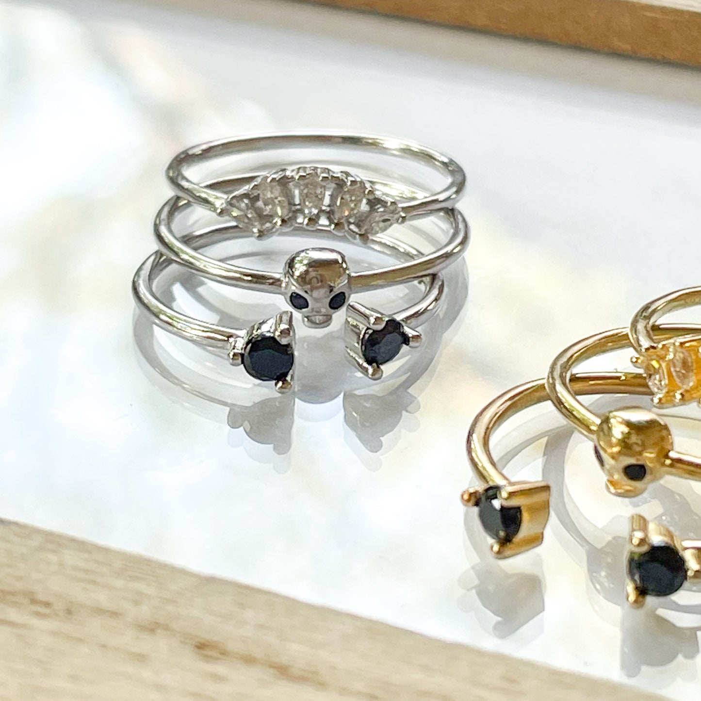 Skull Stack Rings - SSS or Vermeil