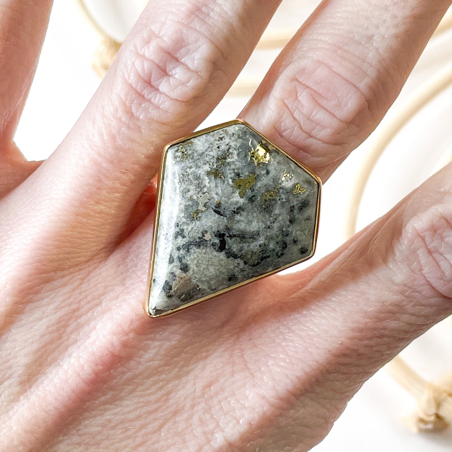 Pyrite Superman Ring - Alchemia