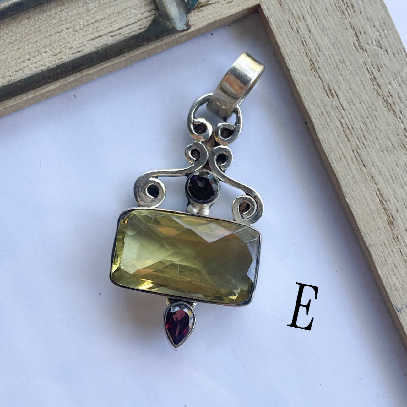 Unique Random Gemstone Pendants - Solid Sterling Silver