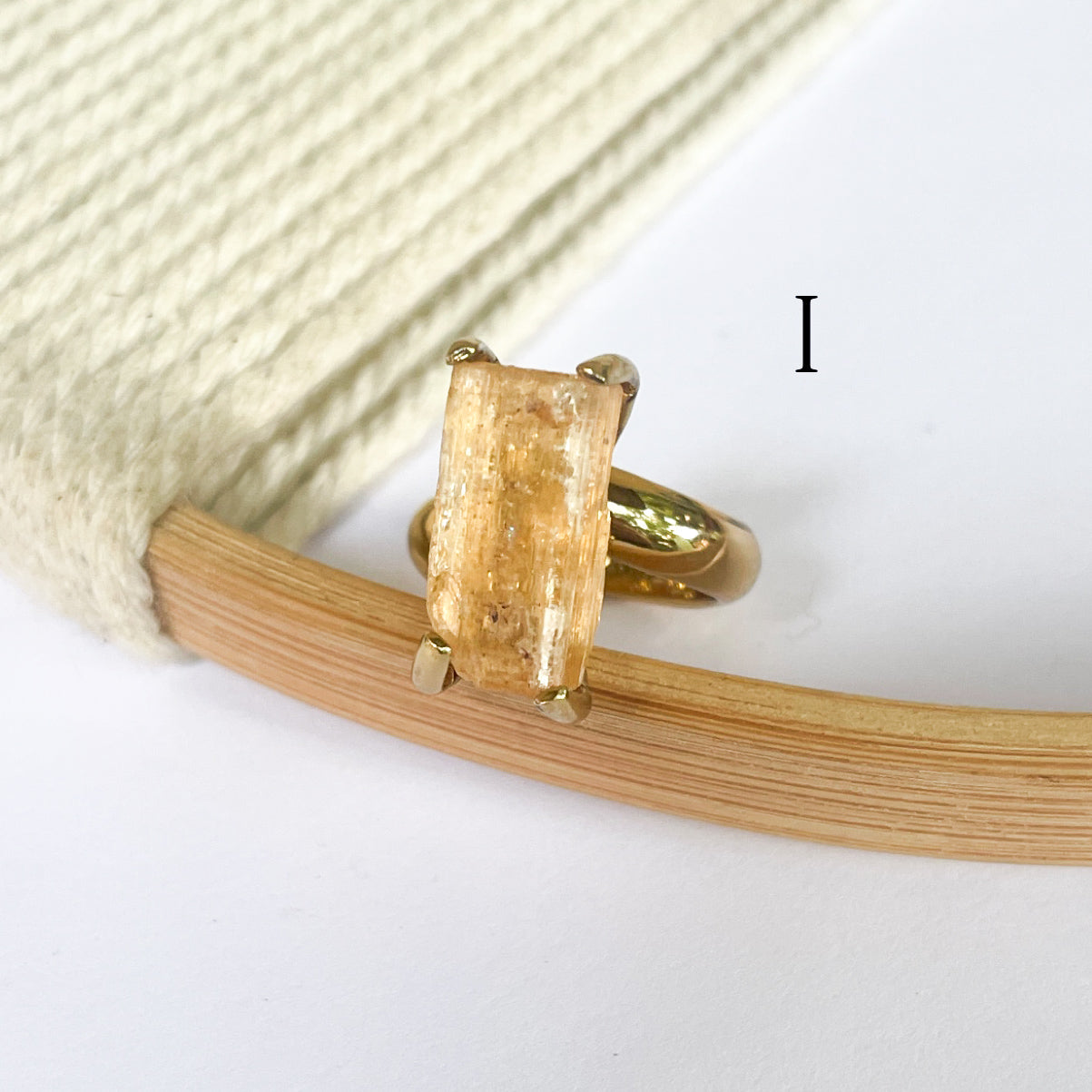 Golden Imperial Topaz Progn Ring - Alchemia Gold
