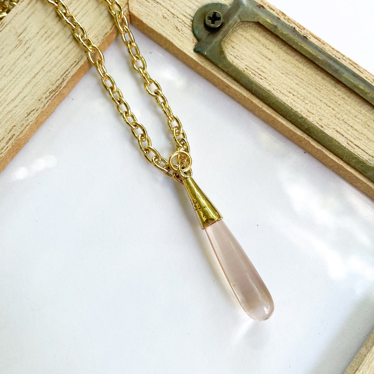 Color Drop Pendant - Both Metals