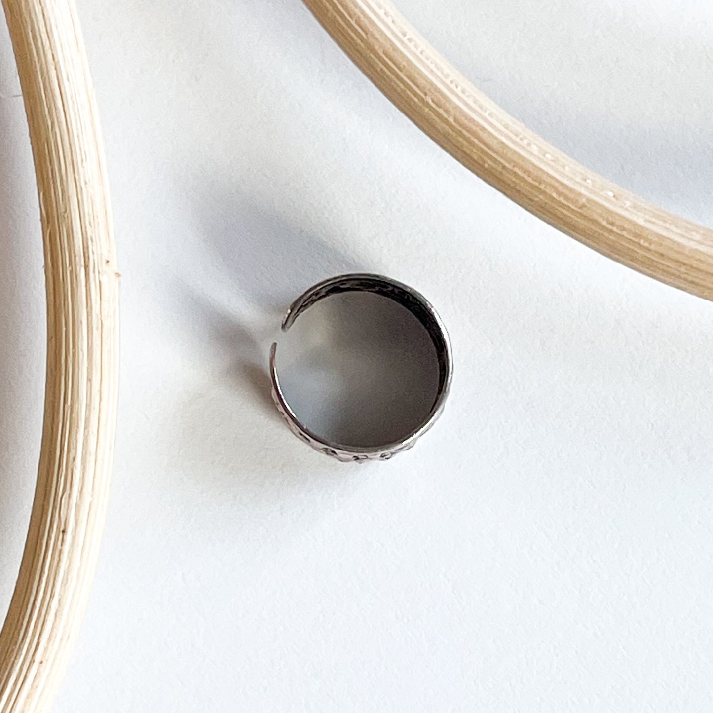 Flower Detail Ear Cuff - Solid Sterling Silver