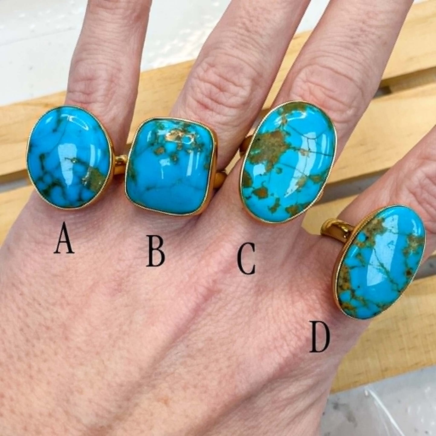 Kingman Turquoise Ring  - Alchemia