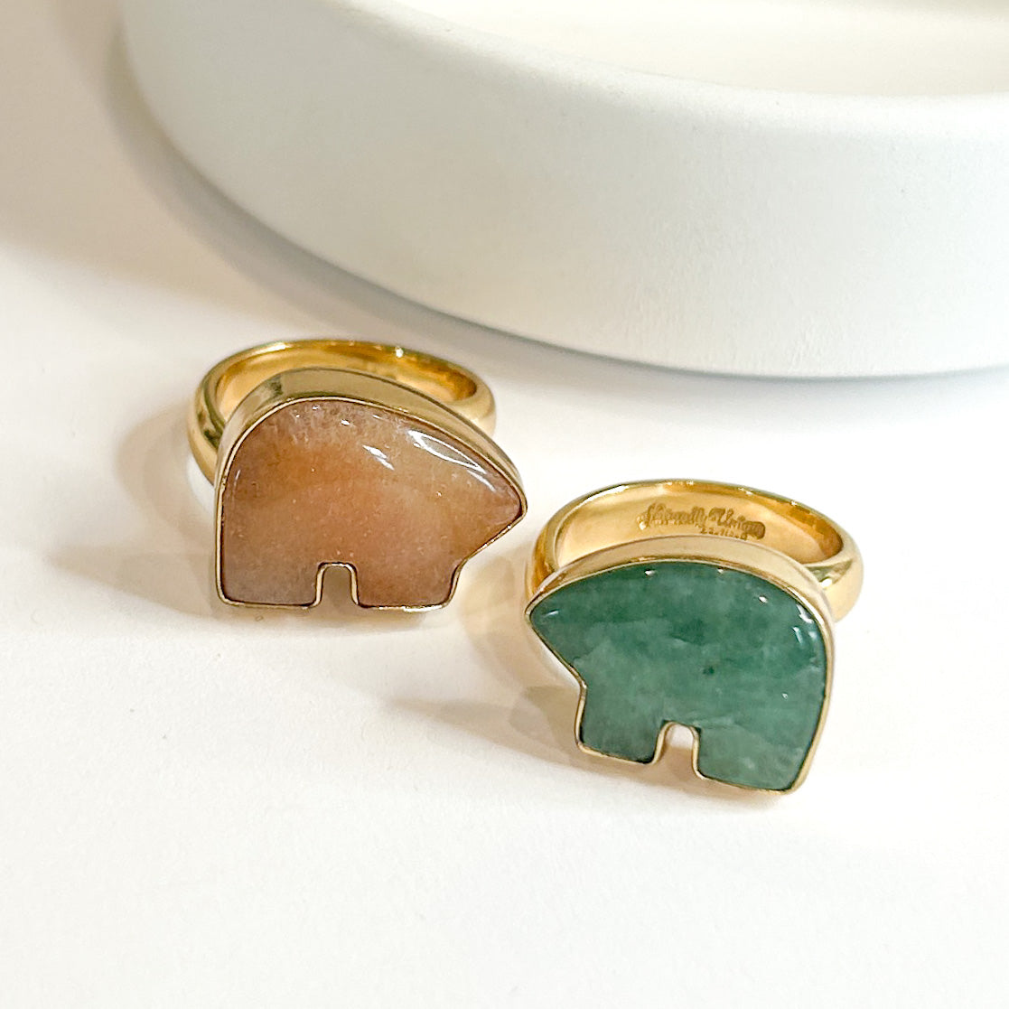 Spirit Bear Stone Ring - Alchemia Gold