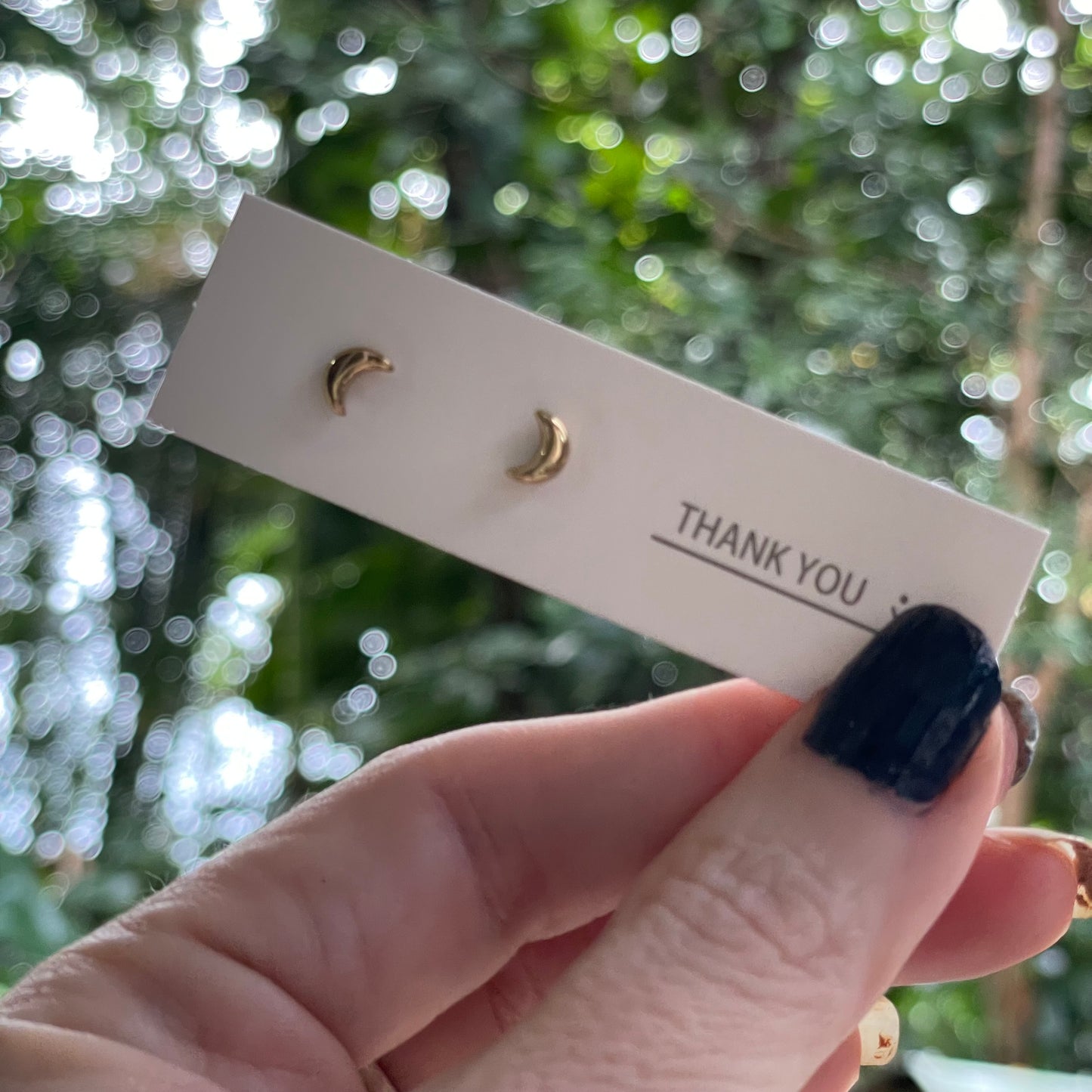 Solid Alchemia Gold Shaped Studs