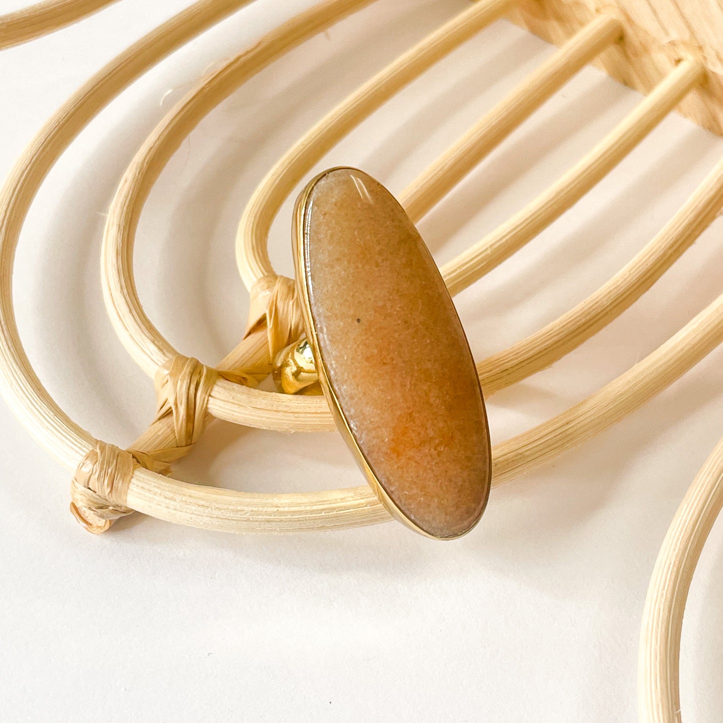 Sunstone Quartz Ring - Alchemia