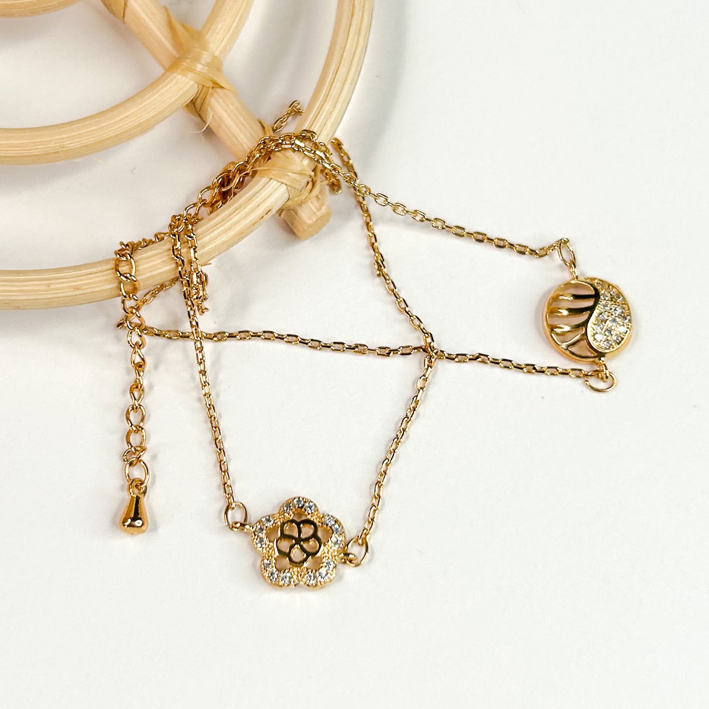 Double Chain Bracelet - 18K Gold Filled