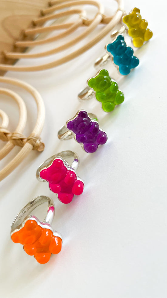 Gummy Bear Ring - Solid Sterling Silver