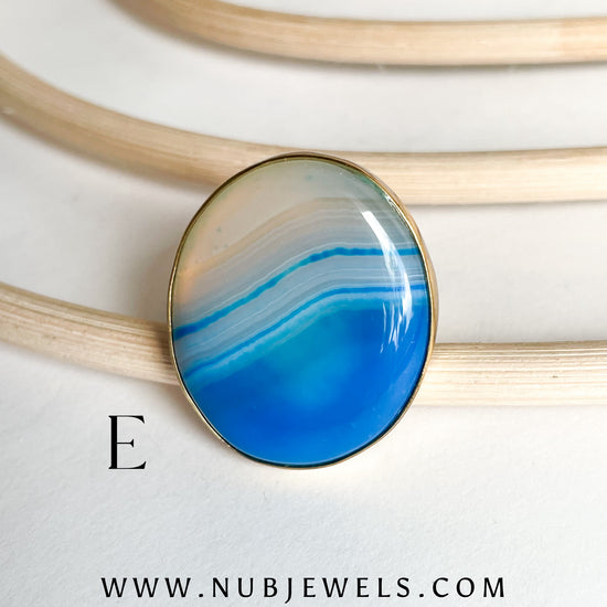 Botswana Agate Rings - Both Metals