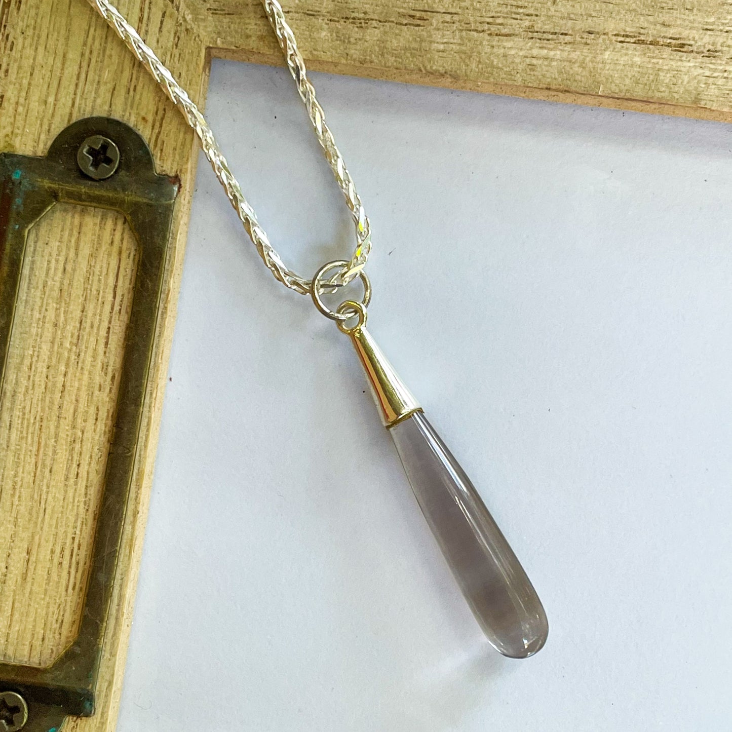 Color Drop Pendant - Both Metals