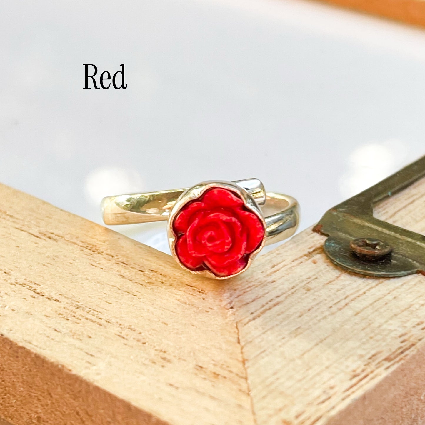 Colorful PIXIE Flower Ring - Solid Sterling Silver