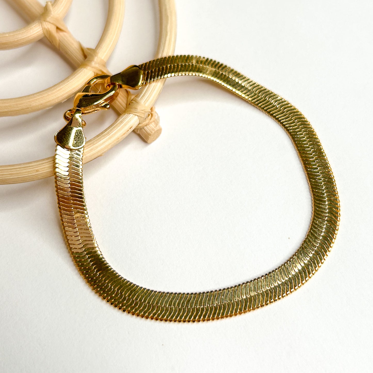 Thick Omega Bracelet - 18K Gold Filled