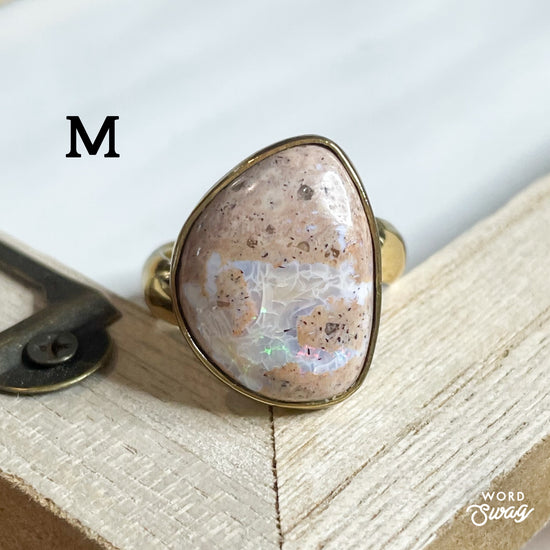 Mexican Fire Opal Ring - Alchemia