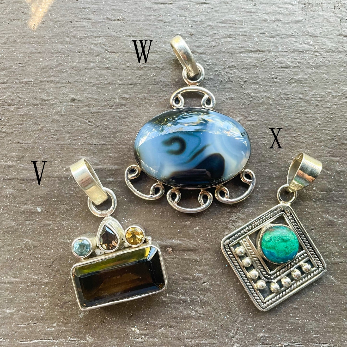 Solid Sterling Silver Unique Pendants!