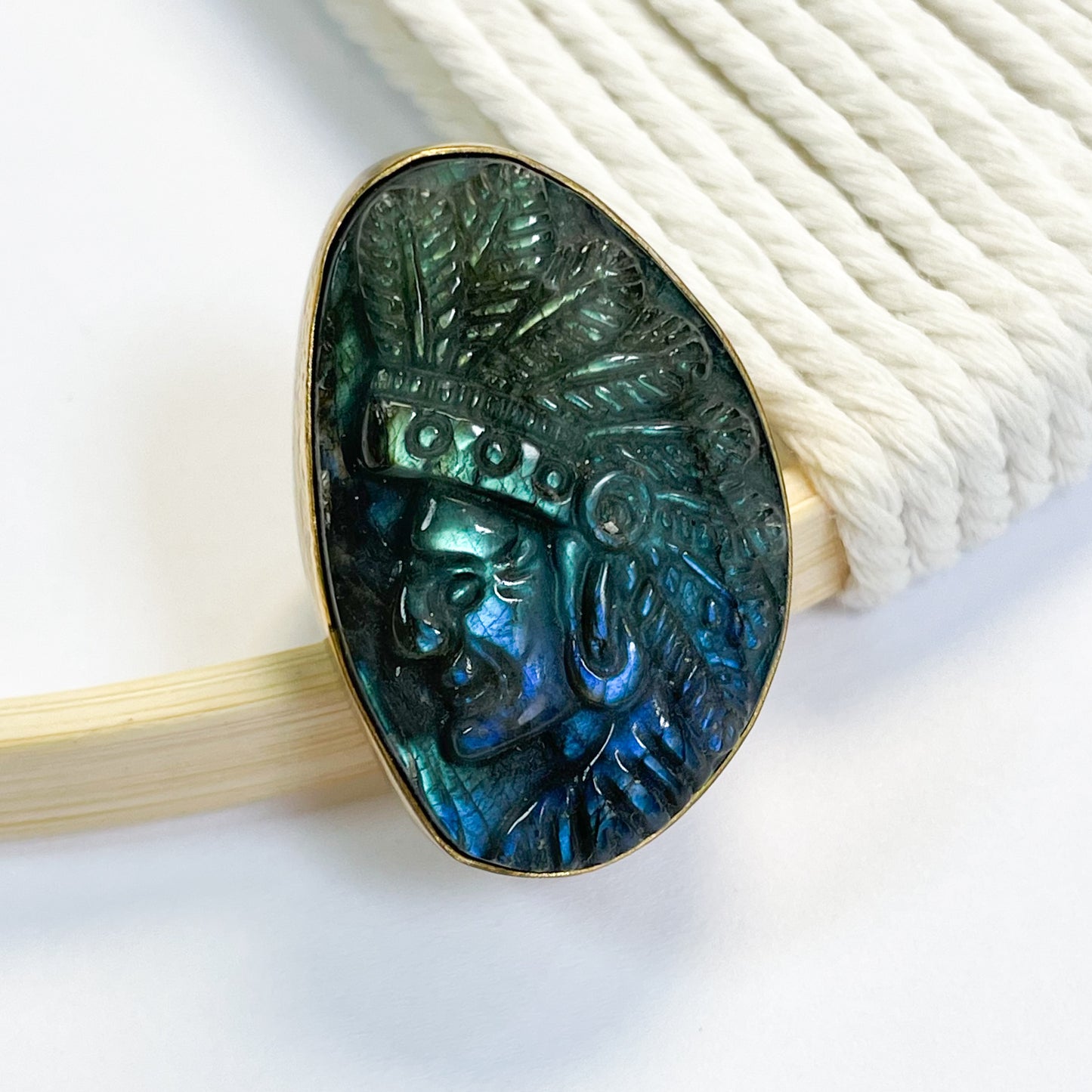 Native American Labradorite Ring - Alchemia Gold