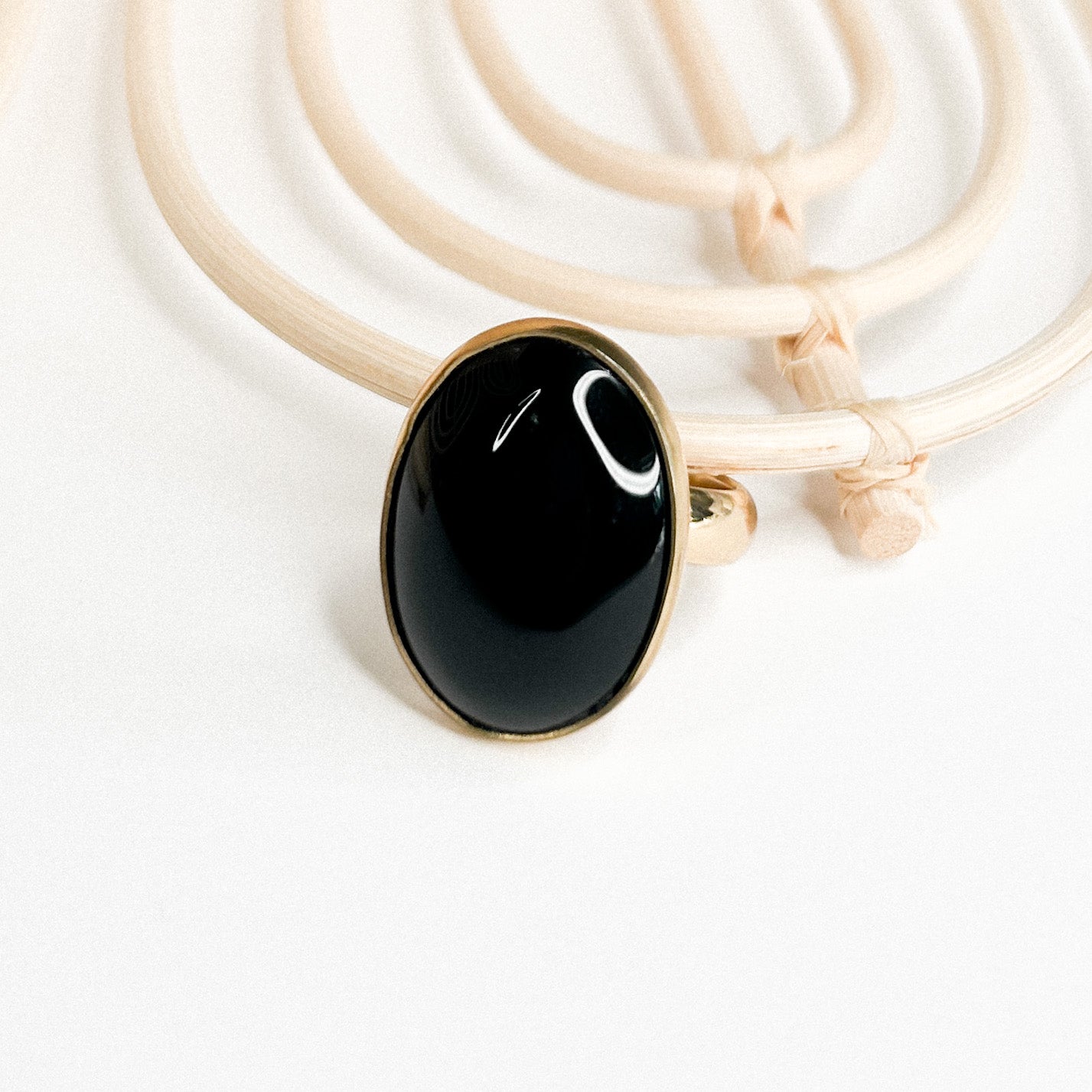 Black Onyx Ring - Alchemia