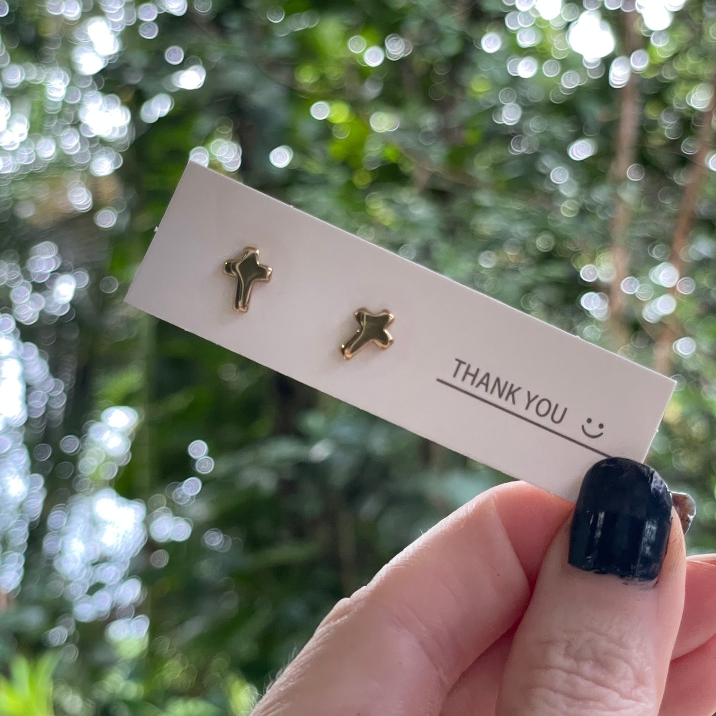 Solid Alchemia Gold Shaped Studs