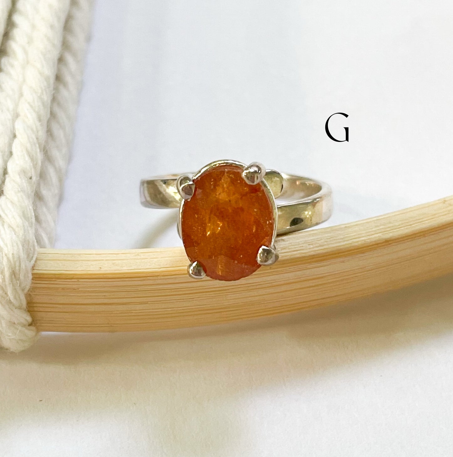 New Natural Sapphire Mix Prong Ring - Solid Sterling Silver