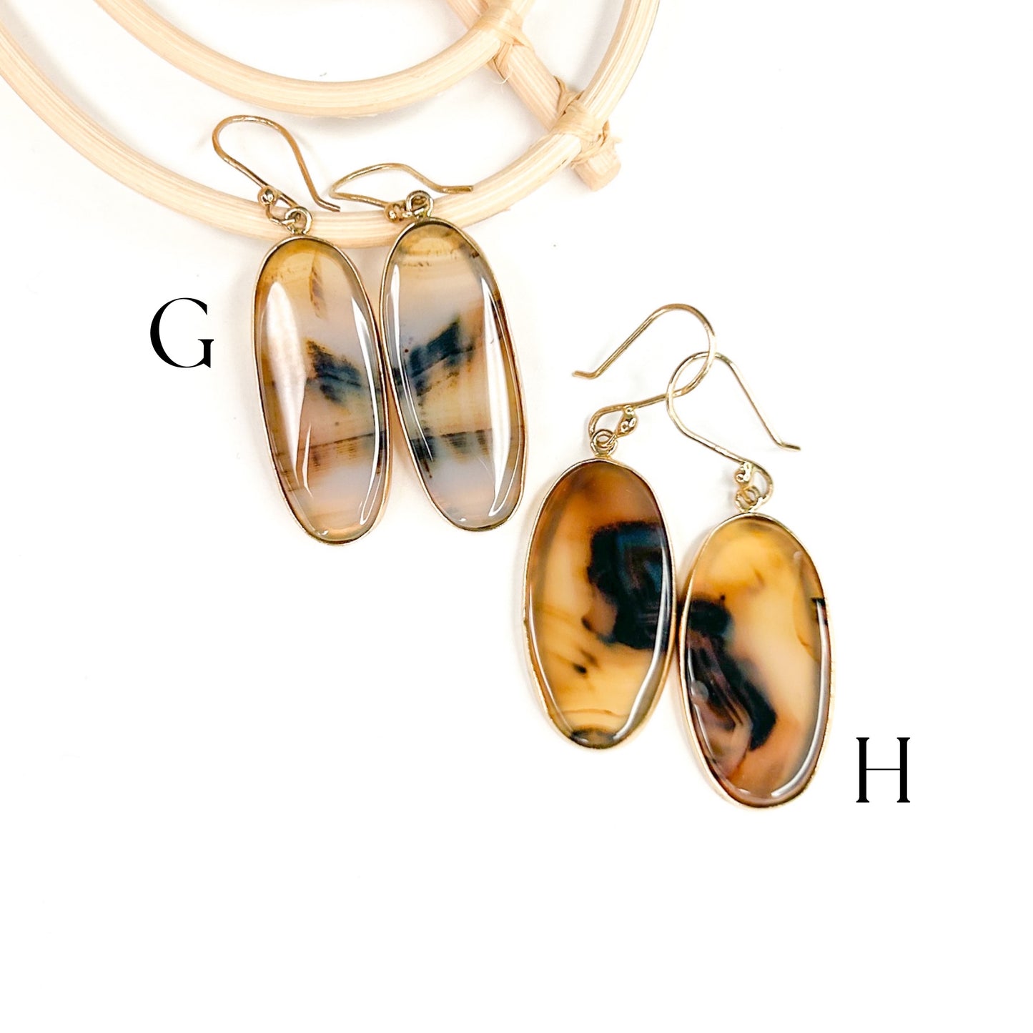Montana Agate Earrings - Alchemia