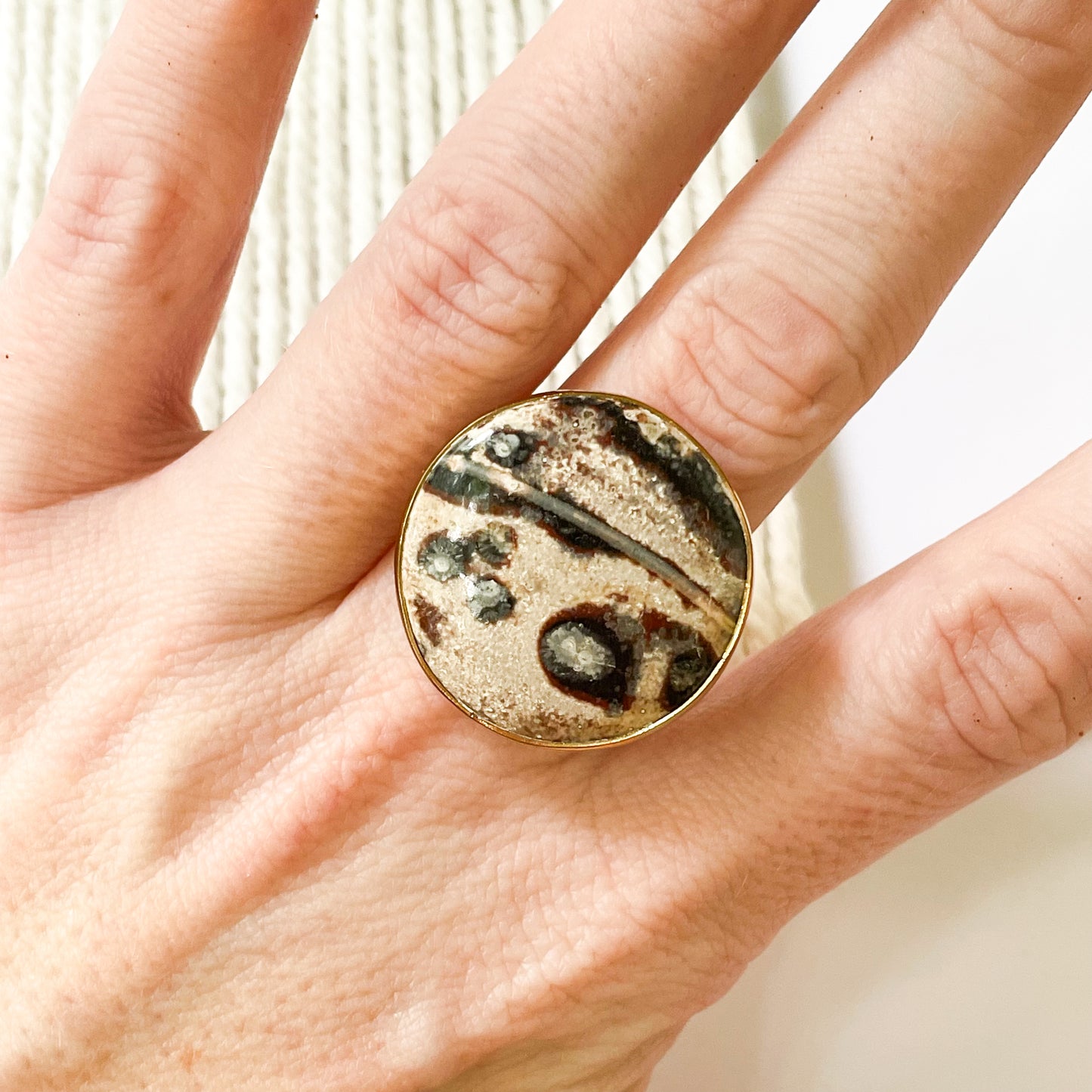Viper Skin Jasper Ring - Alchemia Gold