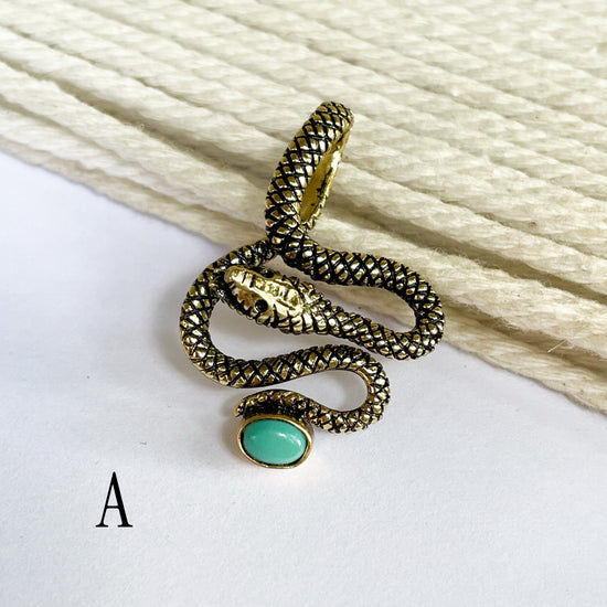 Snake Gemstone Pendants & Rings - Alchemia Gold