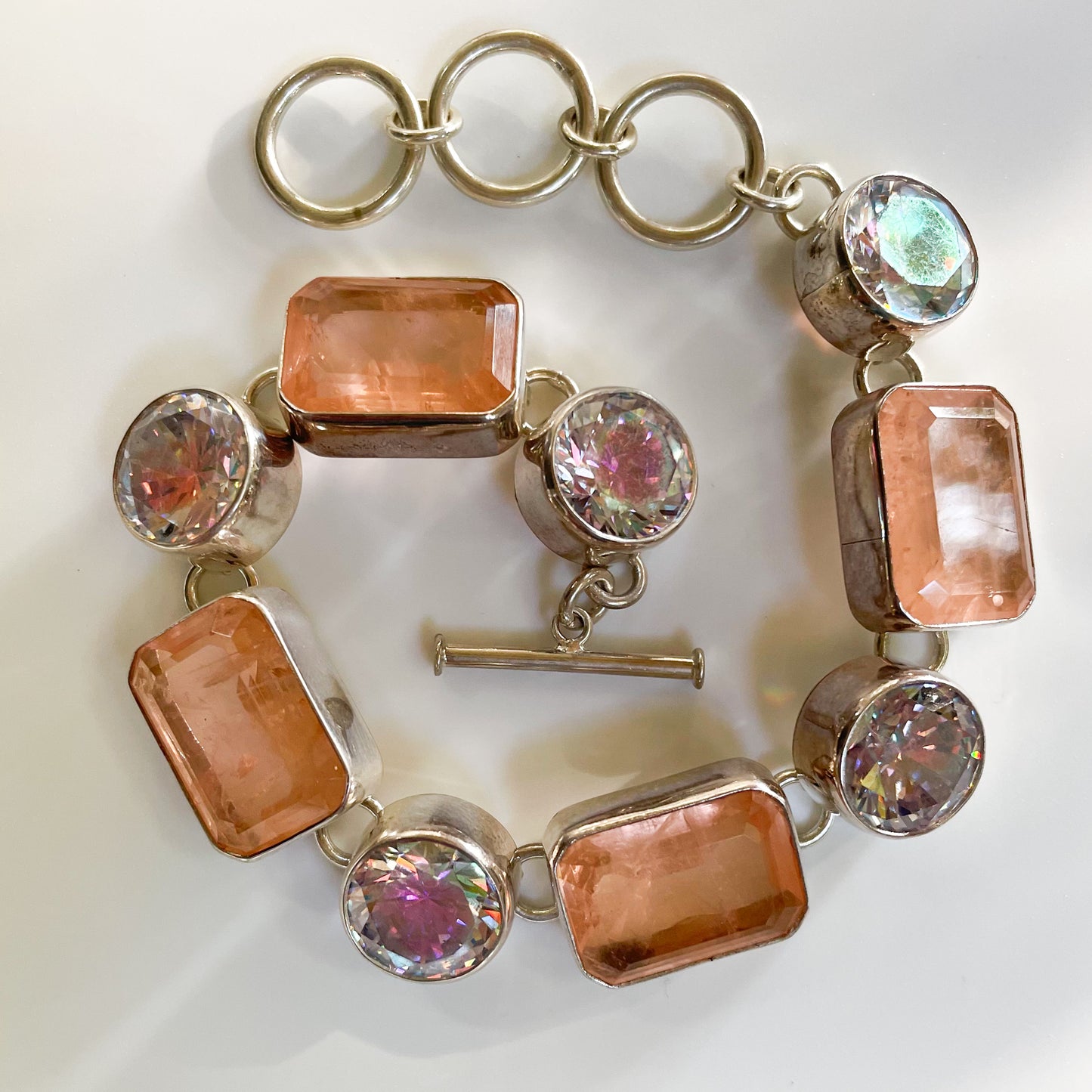 Blush Morganite Fusion - Both Metals