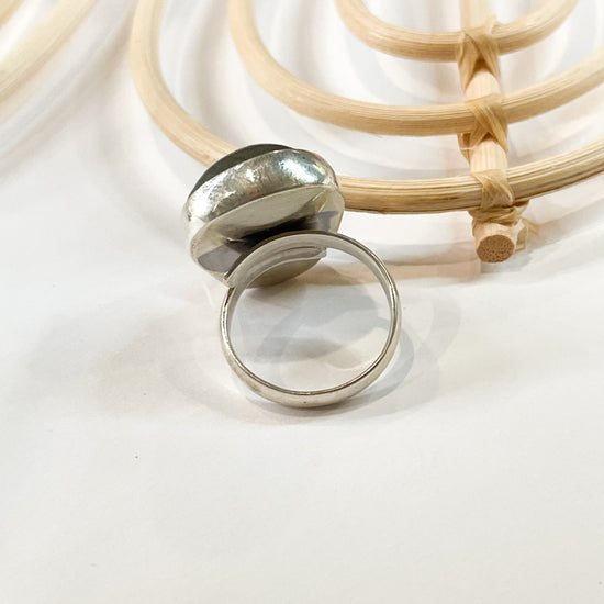 Dainty Labradorite Skull Rings-Solid Sterling Silver