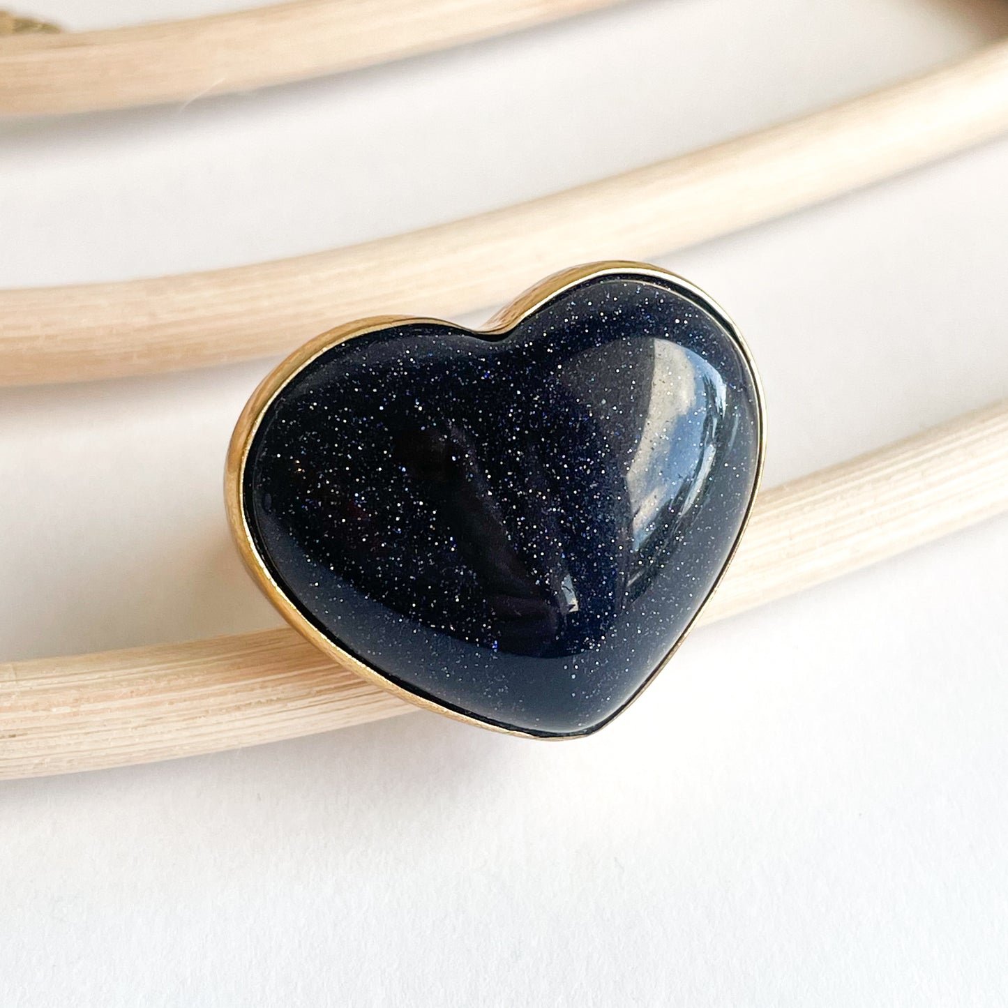 Glitterstone Heart Ring & Pendant - Alchemia Gold