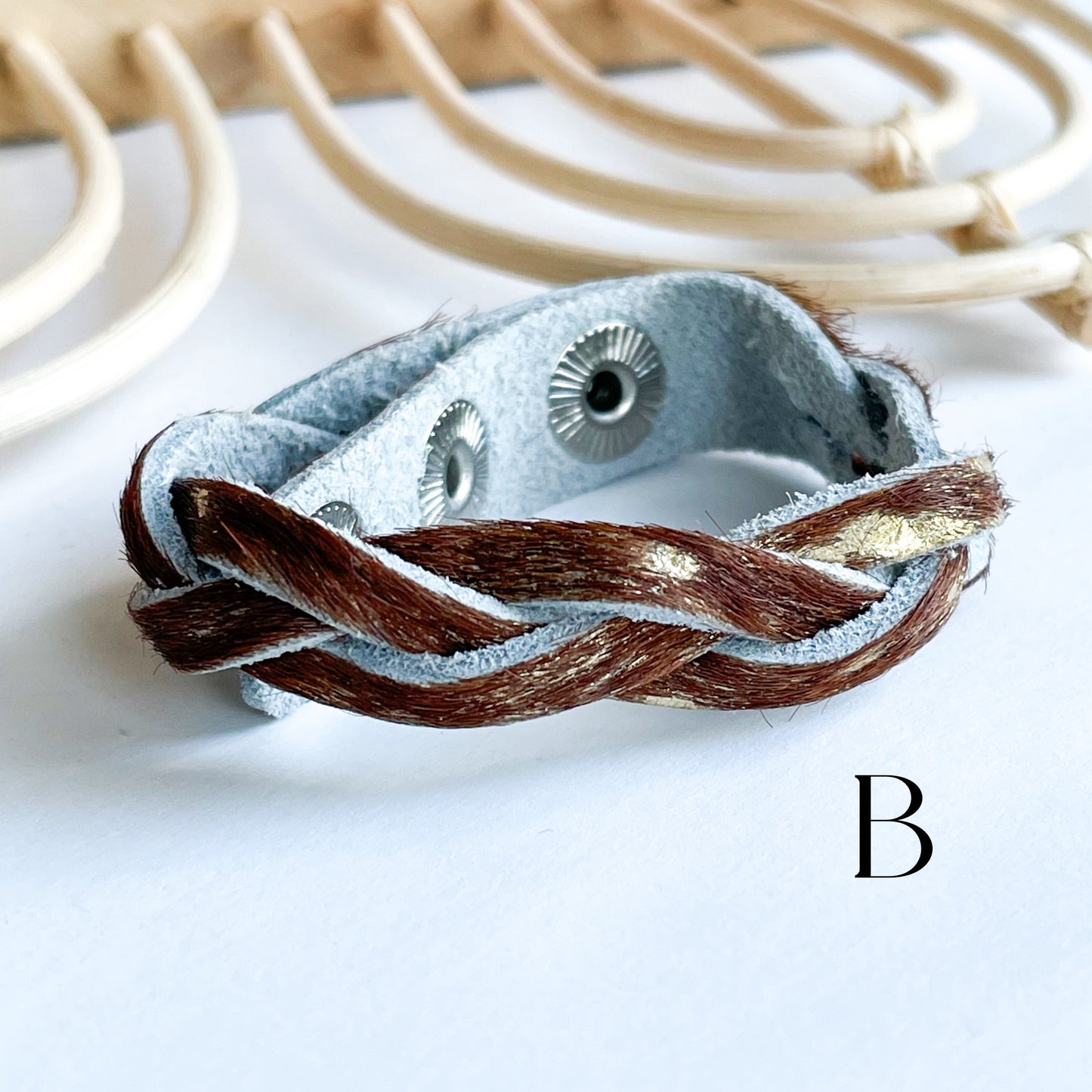 Twisted Leather Bracelet