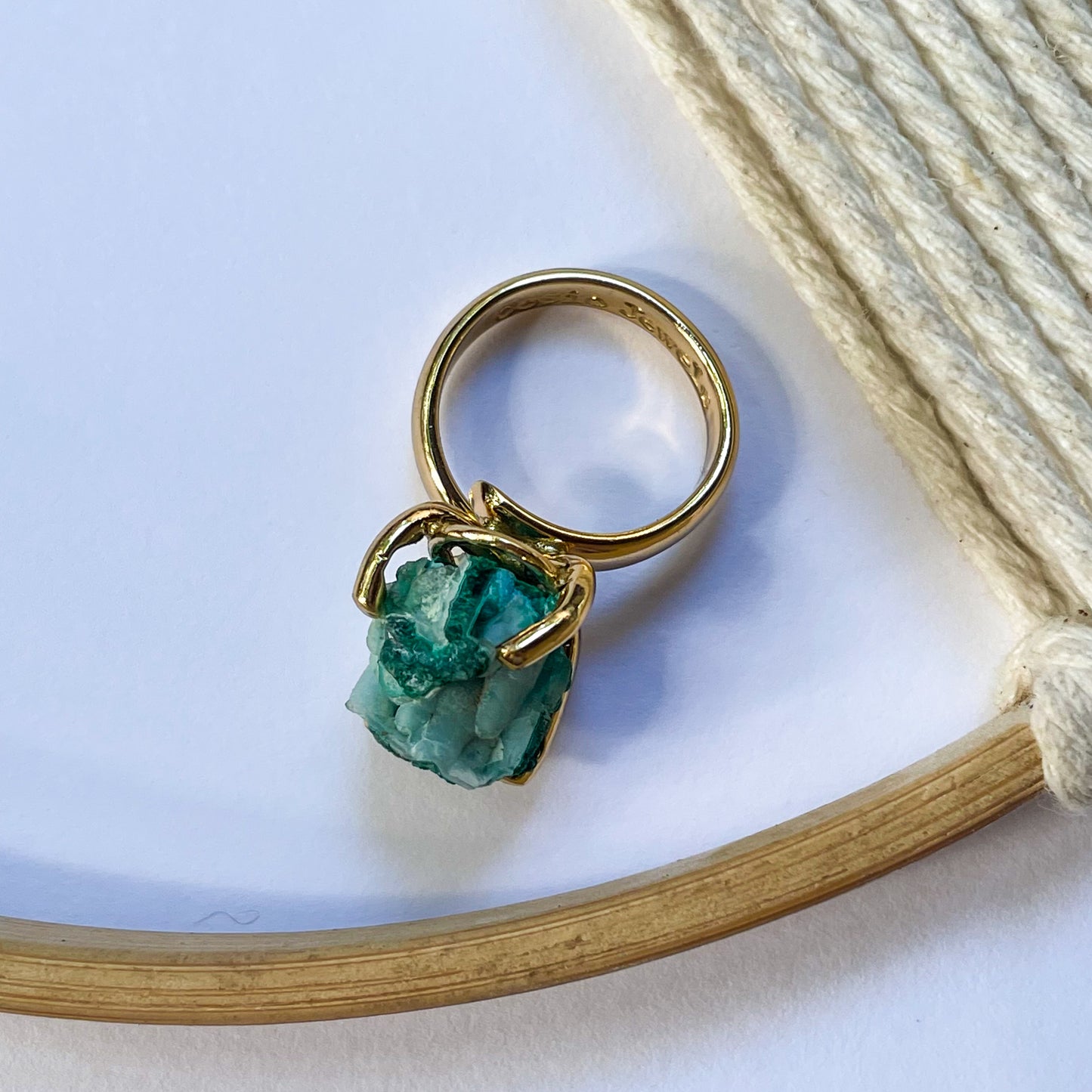 Freeform Chrome Diopside Ring - Alchemia