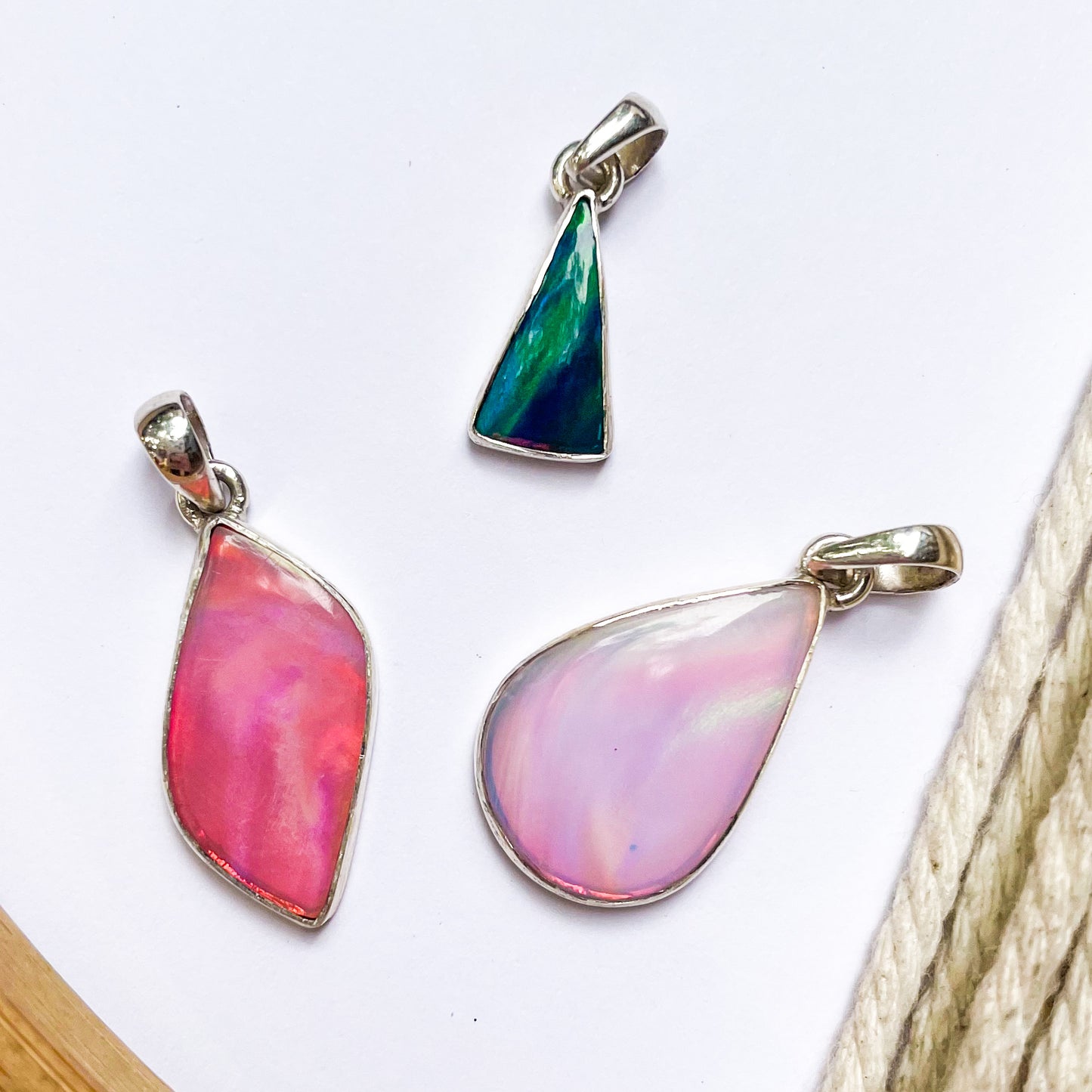 Galaxy Opal Earrings & Pendants - Solid Sterling Silver