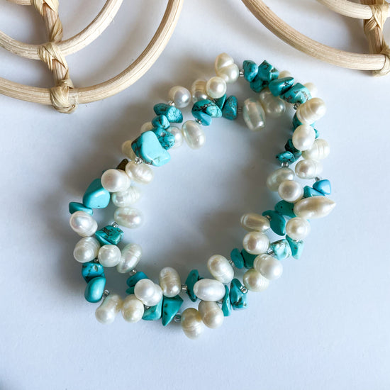 Epic Colorful Freshwater Pearl Stretch Bracelet