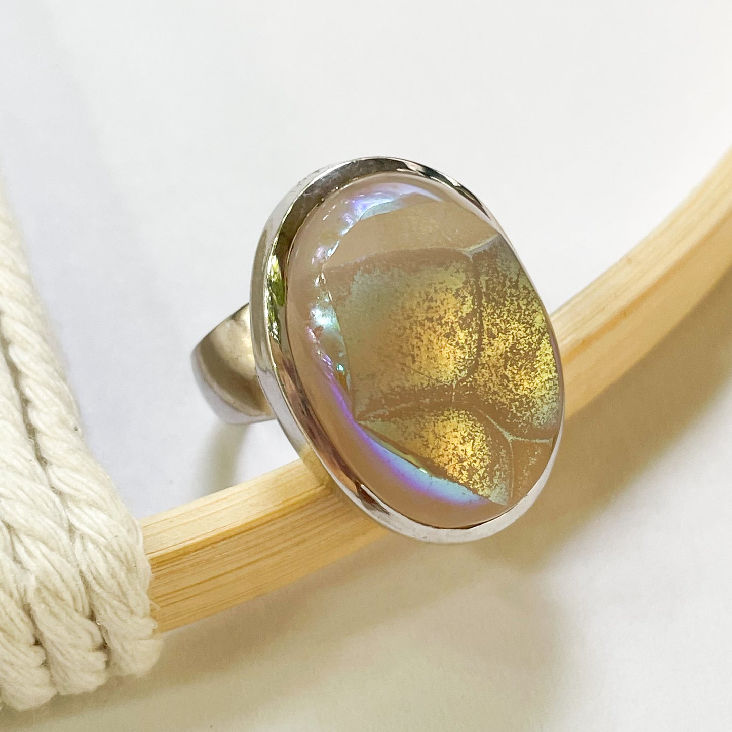 Aurora Quartz Adjustable Ring - Starborn